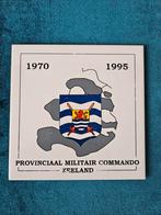 Wapenschild / tegel Provinciaal Militair Commando Zeeland, Ophalen of Verzenden