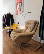 Alf Svensson  Dux Form 7 vintage fauteuil stof beige, Huis en Inrichting, Gebruikt, Vintage, Metaal, Ophalen