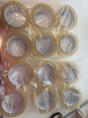 12 rollen plakband dozen beschikbaar voor biedingen