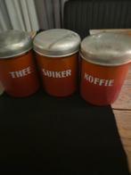 Emaille Voorraadbussen Set, Huis en Inrichting, Keuken | Keukenbenodigdheden, Ophalen of Verzenden, Gebruikt