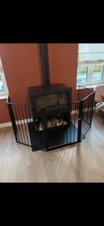 Veiligheidshek, haardscherm met deur, Huis en Inrichting, Haarden, Ophalen of Verzenden, Zo goed als nieuw, Elektrische haard