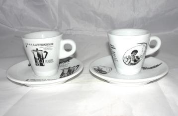 Bialetti Porcellana vintage espresso kop en schotels moka beschikbaar voor biedingen