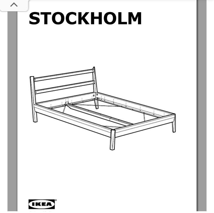 IKEA STOCKHOLM 2-persoonsbed 160cm, Huis en Inrichting, Slaapkamer | Bedden, Gebruikt, Tweepersoons, 160 cm, 200 cm, Hout, Bruin