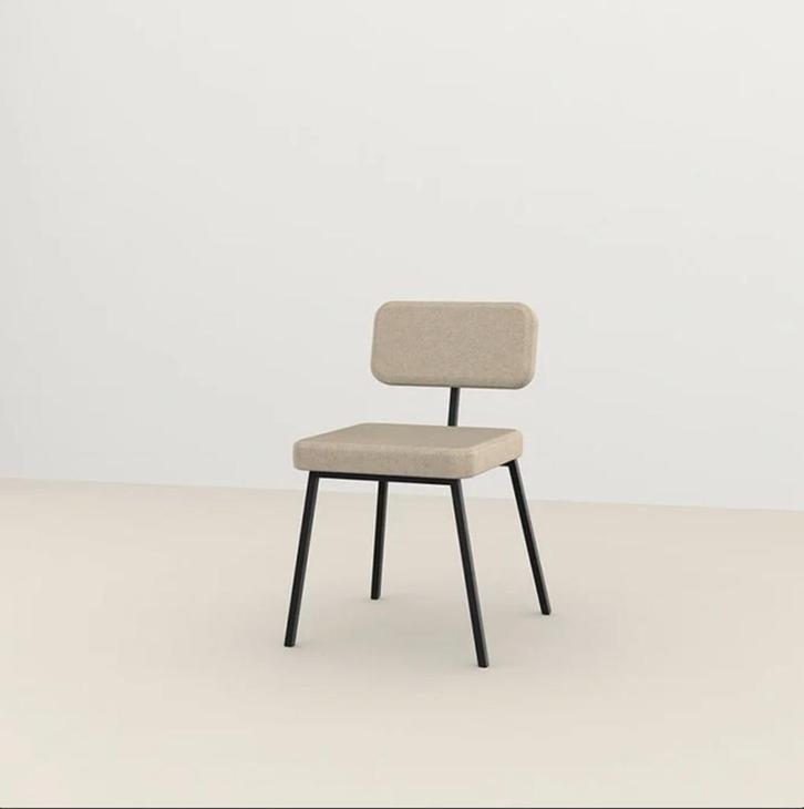 Studio HENK Ode Chairs — set van 2, Huis en Inrichting, Stoelen, Zo goed als nieuw, Twee, Metaal, Stof, Zwart, Ophalen of Verzenden
