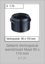 Geberit Verloopstuk wandcloset Maat 90 x 110 mm, Ophalen of Verzenden, Nieuw, Overige typen