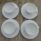 Wedgwood 4 x Stralend Wit Koppen en Schotels, Nieuw, Ophalen of Verzenden, Bord(en), Wedgwood