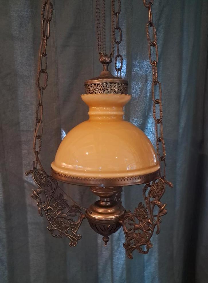 Schippertje antieke hanglamp, Antiek en Kunst, Antiek | Lampen, Ophalen