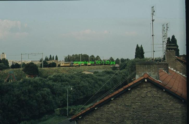 de125/ Dia - NS DieselElec.+ Post-trein - Arnhem - jaren 70?, Verzamelen, Spoorwegen en Tramwegen, Gebruikt, Trein, Kaart of Prent