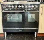 Boretti gasfornuis 90 cm br. met 2 ovens + Siemens afzuigkap, Huis en Inrichting, Ophalen, Gebruikt, 50 tot 100 cm, Minder dan 100 cm