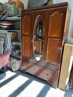 Vintage kledingkast  (hang) met spiegel, Huis en Inrichting, Kasten | Kledingkasten, Ophalen, Gebruikt, 100 tot 150 cm, Met hangruimte