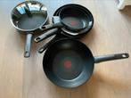 Koekenpannenset Tefal 5 stuks, Ophalen, Inductieplaat, Aluminium, Pannenset