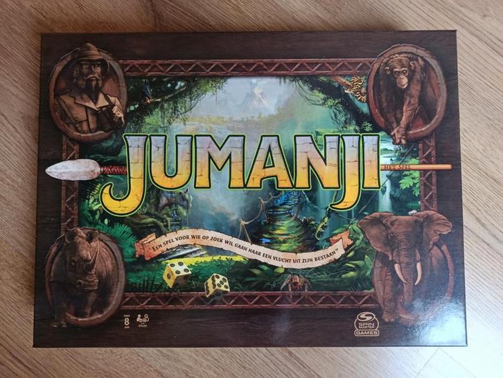 Jumanji Bordspel, Hobby en Vrije tijd, Gezelschapsspellen | Bordspellen, Zo goed als nieuw, Drie of vier spelers, Vijf spelers of meer