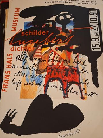 Lucebert Affiche Frans Hals Museum 1991 beschikbaar voor biedingen