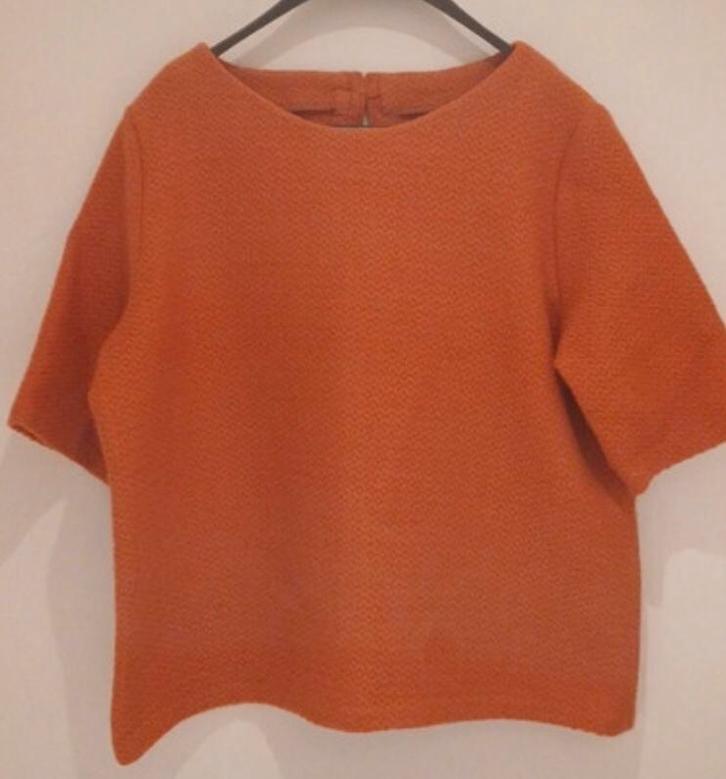 Top/truitje in warme herfsttint, Kleding | Dames, Tops, Nieuw, Maat 42/44 (L), Oranje, Korte mouw, Ophalen of Verzenden