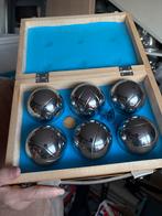 Jeu de boule Petanque Set in Houten Kist, Sport en Fitness, Biljarten en Poolen, Ophalen of Verzenden, Zo goed als nieuw, Overige typen