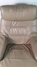 Retro jaren 60 fauteuil Skoghaus Industries, bruin leer. S33, Huis en Inrichting, Fauteuils, Tweedehands verkoop, Tweedehands verkoop