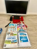 Nintendo Wii mini met 24inch AKAI kleur TV en 4 spellen, Avontuur en Actie, Gebruikt, Ophalen of Verzenden, 3 spelers of meer