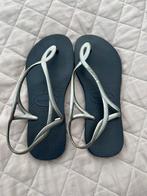 Maat 39/40 teenslippers havaianas dames, Slippers, Blauw, Ophalen of Verzenden, Gedragen