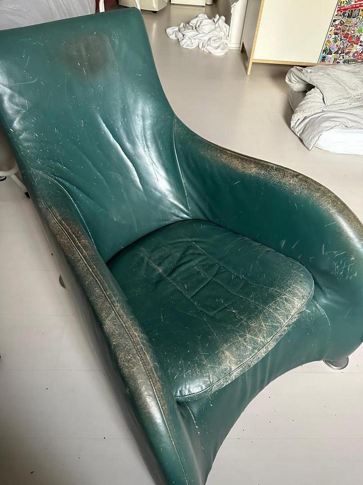 Montis Loge Fauteuil - Design Klassieker, Huis en Inrichting, Fauteuils, Gebruikt, Leer, 75 tot 100 cm, Ophalen