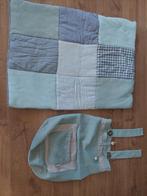 Boxkleed grijs/groen 70x90cm incl boxzak (speelgoedzak), Kinderen en Baby's, Boxen, Ophalen, Zo goed als nieuw, Boxkleed