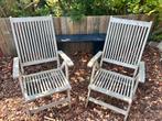 Tuinstoelen teakhout set van 4 stuks, Tuin en Terras, Tuinstoelen, Ophalen, Gebruikt