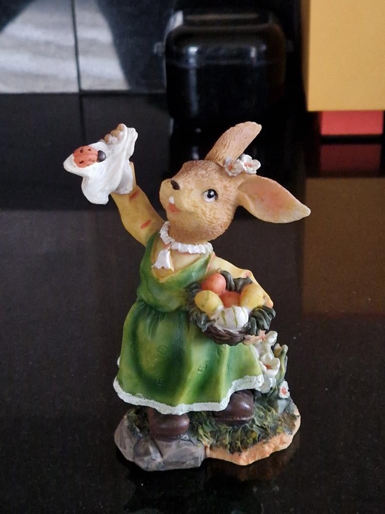 Vintage Kunststof Beeldje Vrolijke Paashaas., Ophalen of Verzenden