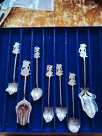 Zilveren Djokja lepels met Wajang pop, Indonesië, Ophalen of Verzenden