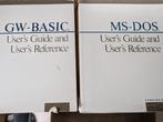 3 computerboeken MS-DOS en GW-Basic User's Guide, Gelezen, Programmeertaal of Theorie, Microsoft Corporation, Ophalen of Verzenden