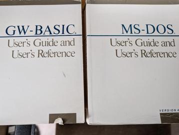 3 computerboeken MS-DOS en GW-Basic User's Guide beschikbaar voor biedingen