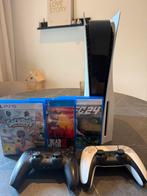 Playstation 5 disc + 2 controllers + 3 spellen, Spelcomputers en Games, Ophalen of Verzenden, Gebruikt