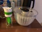 Oxo Salade Spinner + Dressing Spuit - Nieuwstaat, Ophalen of Verzenden, Zo goed als nieuw