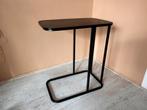 Bijzettafeltje zwart, Minder dan 55 cm, Metaal of Aluminium, Zo goed als nieuw, Rechthoekig