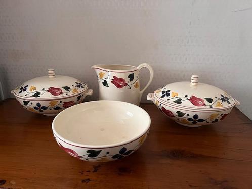 Antiek los servies S.C. Boerenbont oude kleurenpalet, Antiek en Kunst, Antiek | Servies los, Ophalen of Verzenden