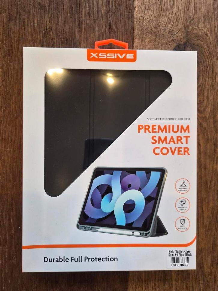 Samsung Galaxy A9+ Tablet Hoesje Smart Cover Zwart A9 Plus, Computers en Software, Tablet-hoezen, Nieuw, Bescherming voorkant