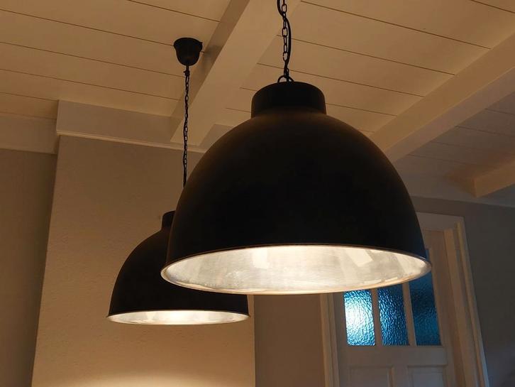 2 hanglampen, Huis en Inrichting, Lampen | Hanglampen, Zo goed als nieuw, Minder dan 50 cm, Ophalen