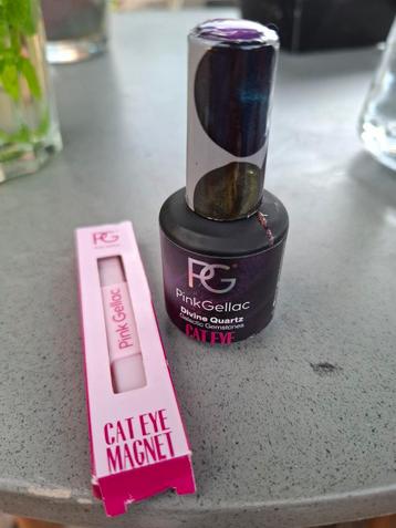 Pink Gellac Cat Eye + Magneet beschikbaar voor biedingen