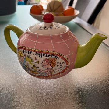 Blond Amsterdam Theepot Even bijkletsen beschikbaar voor biedingen