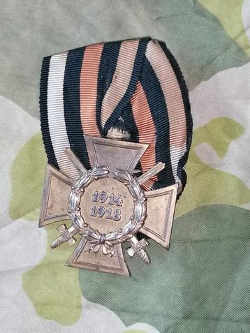 Wo1 Hindenburg kruis 1914-1918 spange '7' Pforzheim  beschikbaar voor biedingen