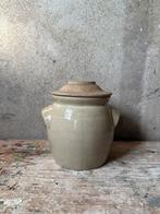 Kleine Franse gres pot met deksel, Ophalen of Verzenden