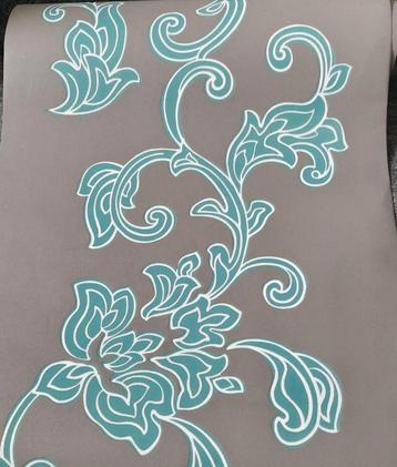 Elegant behang met bloemmotief beschikbaar voor biedingen