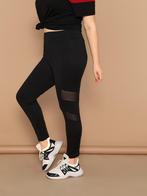 NIEUW! Trendy stoere zwarte legging met mesh maat 2XL 48 50, Kleding | Dames, Leggings, Maillots en Panty's, Nieuw, Maat 48/52 (XL)