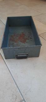 Vintage metalen kaartenbak, Ophalen of Verzenden
