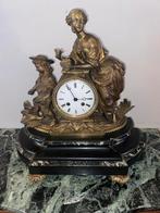 supper mooie zware bronzen pendule, Antiek en Kunst, Ophalen of Verzenden