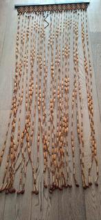 Vintage houten kralen vliegengordijn. 92x 200 cm., Huis en Inrichting, Stoffering | Gordijnen en Lamellen, Bruin, Vintage, Zo goed als nieuw