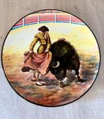 Handgeschilderd sierbord - Spanje, jaren ‘70 - 34cm, Ophalen of Verzenden, Zo goed als nieuw, Porselein