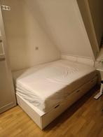 Ikea Nordli Bed 140cm, Ophalen, Wit, Tweepersoons, 140 cm