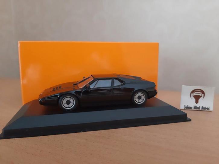 BMW M1 1979 zwart van Maxichamps 1:43, Hobby en Vrije tijd, Modelauto's | 1:43, Nieuw, Auto, Overige merken, Ophalen of Verzenden