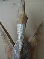 Afrikaans beeld Senufo beeld vogel neushoornvogel 55cm 1970, Antiek en Kunst, Ophalen of Verzenden