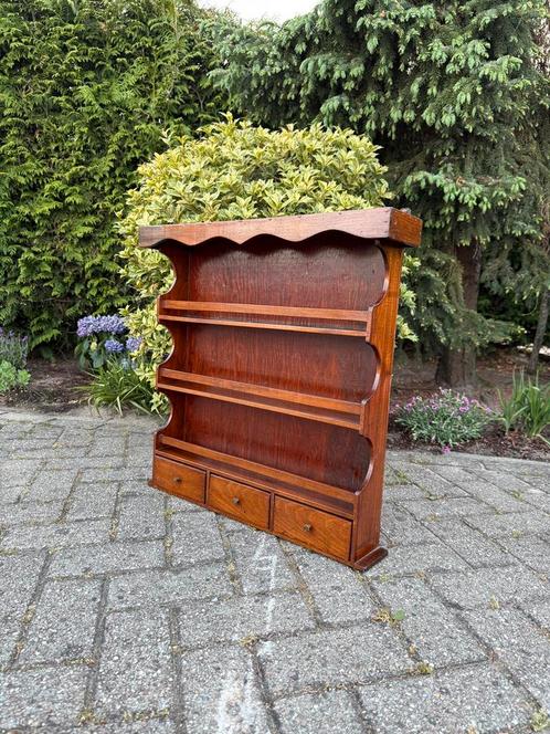 Groot Vintage Kruiden Borden Rek met Lades, Huis en Inrichting, Kasten | Wandmeubels, Zo goed als nieuw, Minder dan 100 cm, Minder dan 150 cm