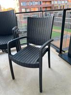 4 Tuinstoelen - Wicker Look, Ophalen, Zo goed als nieuw, Wicker, Stapelbaar